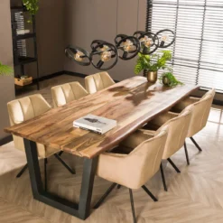 Pendelleuchte Arkon Octa – Offenes Metallrahmen-Design in Charcoal (8-flammig)