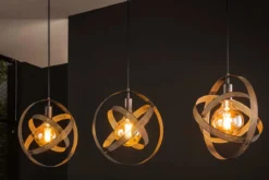 Pendelleuchte Astryx – Drehbares Ringdesign in Schwarz (3-flammig)