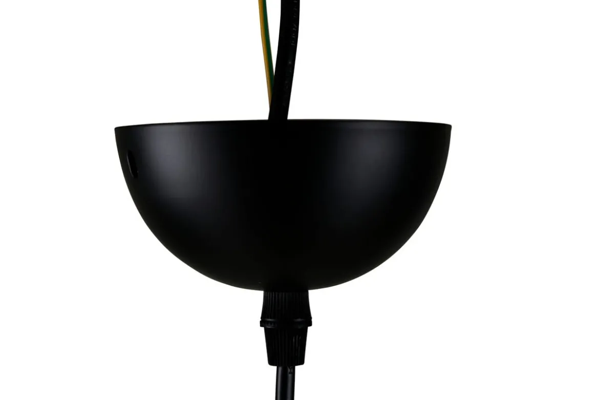Pendelleuchte „Black Beauty" – Mit edlem kupferfarbenen Innendesign