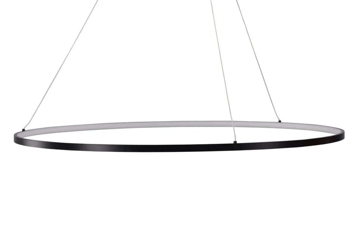 Pendelleuchte „Durban“ – Rahmen aus schwarzem Aluminium und LED-Leuchten