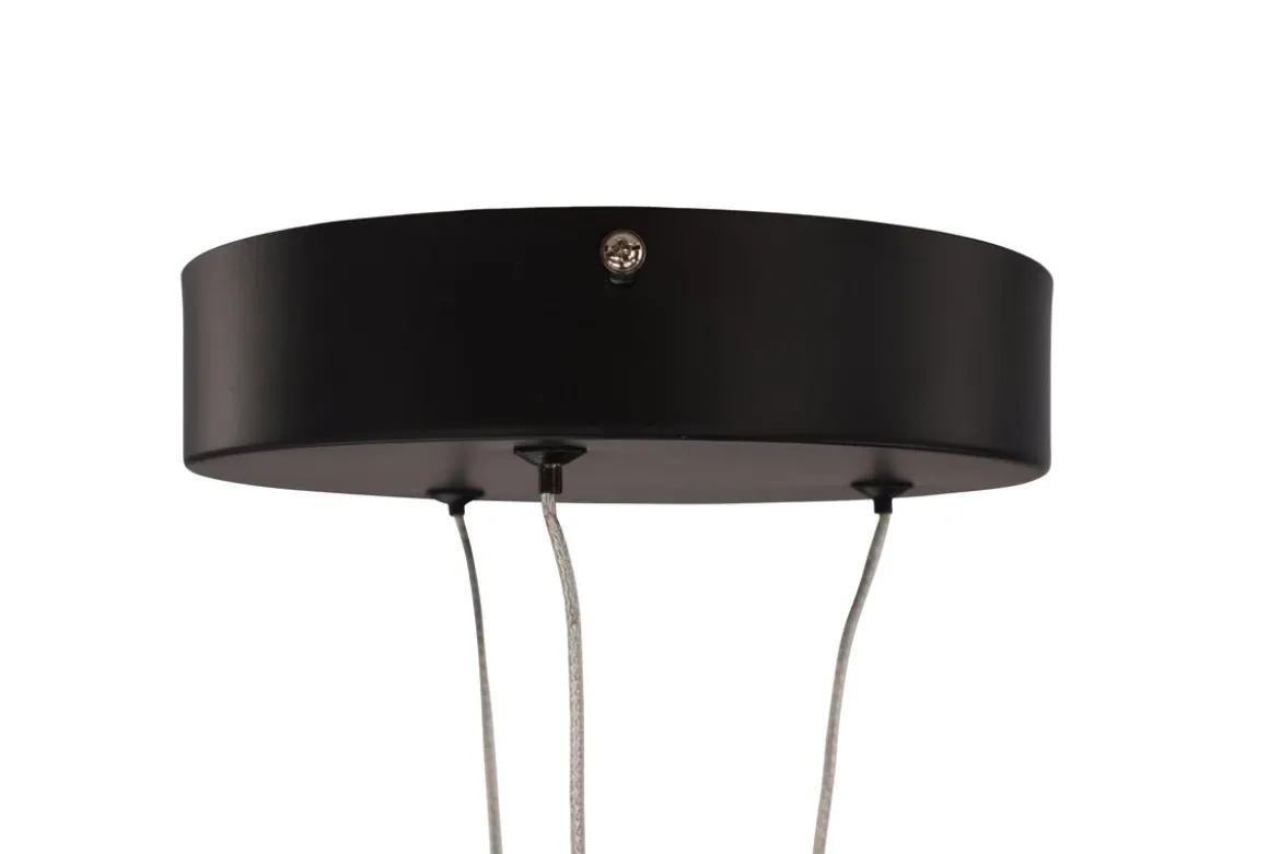 Pendelleuchte „Durban“ – Rahmen aus schwarzem Aluminium und LED-Leuchten
