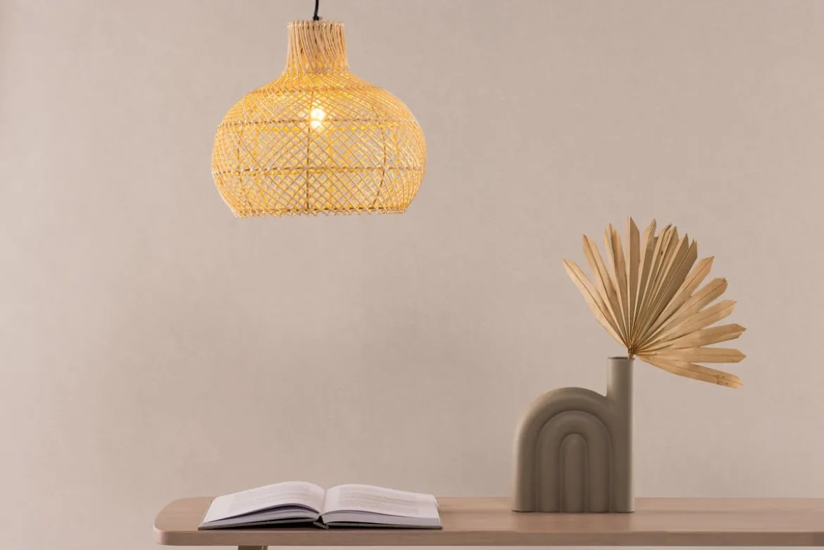 Pendelleuchte „Johannesburg “ – Aus Rattan in Naturoptik