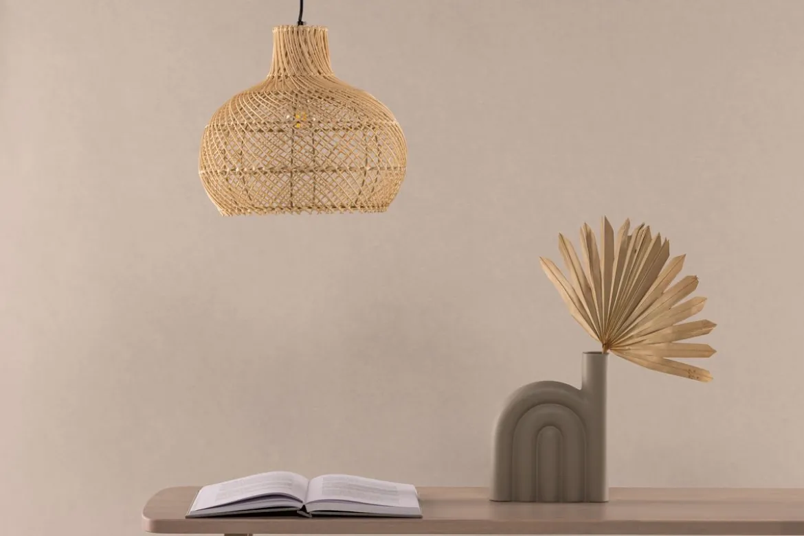 Pendelleuchte „Johannesburg “ – Aus Rattan in Naturoptik