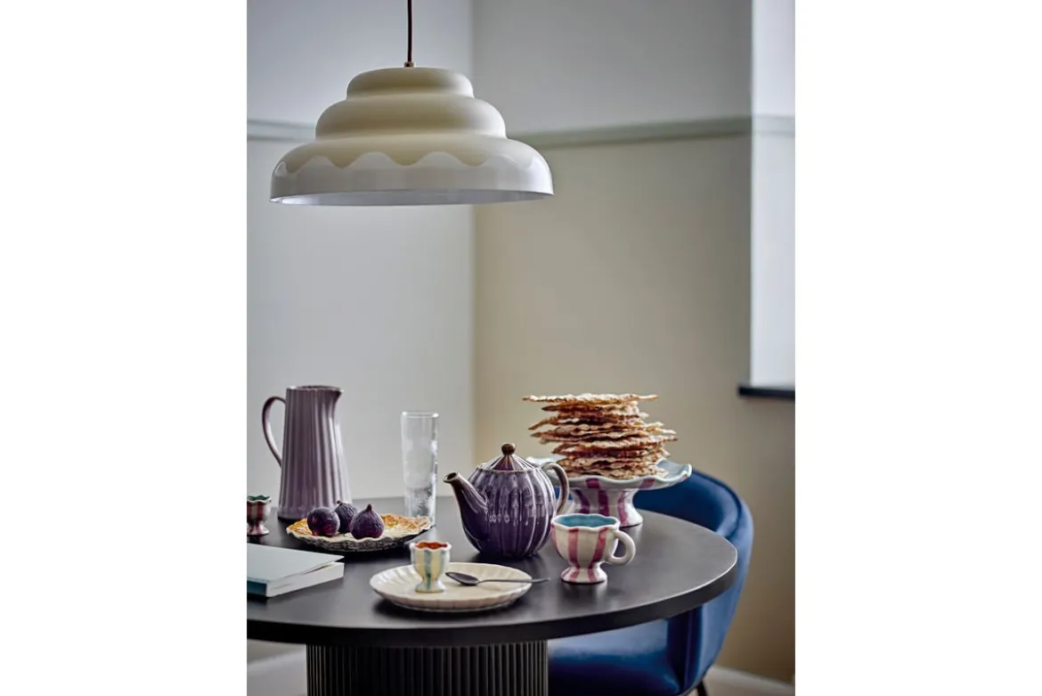 Pendelleuchte Kora – Abgerundetes Design in sanftem Naturton