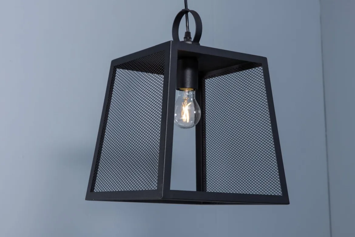 Pendelleuchte „Mburu" – Stilvoll und elegant mit Gittermuster an 2 Seiten