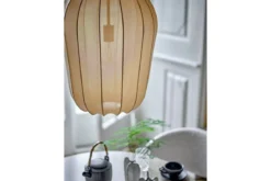 Pendelleuchte Pituq – Strickoptik in sanften Naturtönen