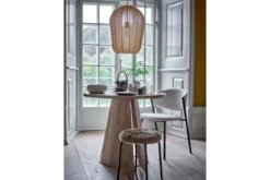 Pendelleuchte Pituq – Strickoptik in sanften Naturtönen