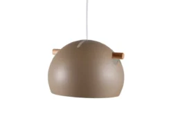 Pendelleuchte „Serengeti" – Warmer Beigeton mit Walnuss-Details