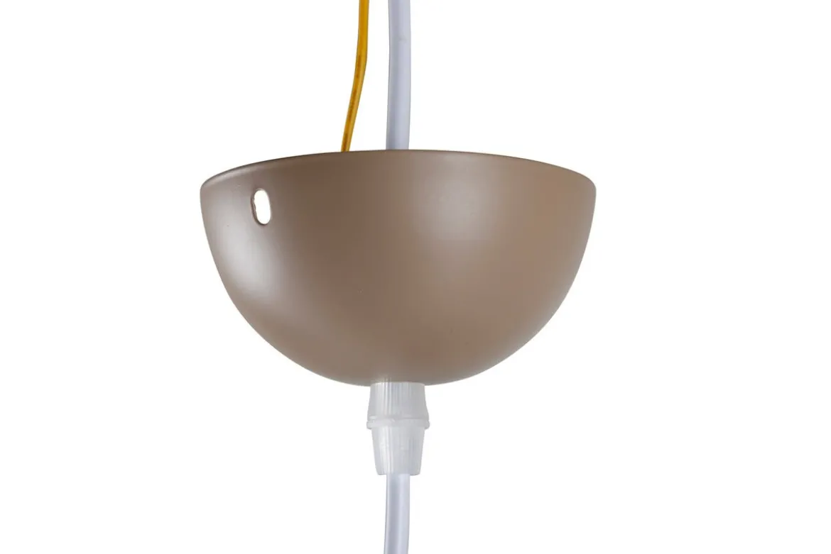 Pendelleuchte „Serengeti" – Warmer Beigeton mit Walnuss-Details