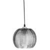 Pendelleuchte „Silvertwist“ – mit Textur aus Glas