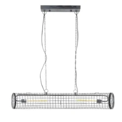 Pendelleuchte „Velanis“ – Zylindrische Lampe im industriellen Draht-Design