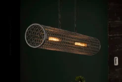 Pendelleuchte „Velanis“ – Zylindrische Lampe im industriellen Draht-Design
