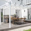 Pergola Solyx - mit weißem Polyesterdach
