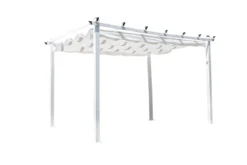 Pergola Solyx - mit weißem Polyesterdach