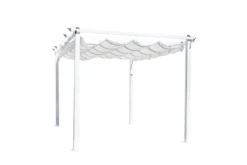 Pergola Solyx - mit weißem Polyesterdach