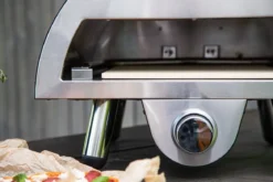 Pizzaofen Neapel - aus Stahl, Edelstahl und Keramik in Schwarz