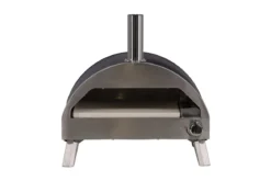 Pizzaofen Parma - aus Stahl, Edelstahl und Keramik in Silber
