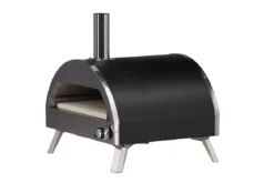 Pizzaofen Parma - aus Stahl, Edelstahl und Keramik in Silber