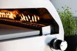 Pizzaofen Parma - aus Stahl, Edelstahl und Keramik in Silber