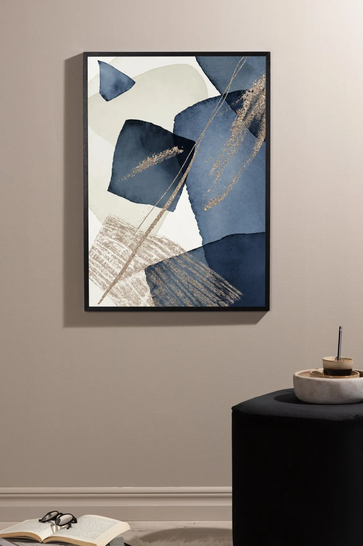 Poster Bleu aus hochwertigem Papier