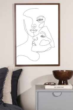 Poster Duett aus hochwertigem Papier