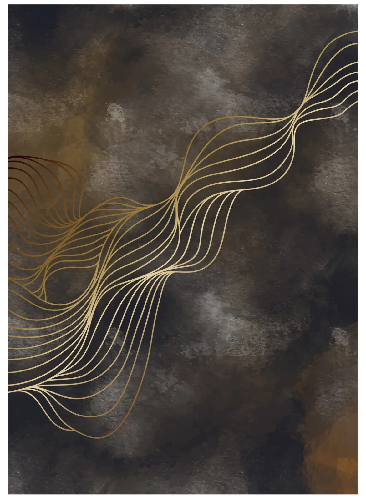 Poster Golden Dust aus hochwertigem Papier