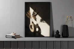 Poster Schattenmotiv aus hochwertigem Papier