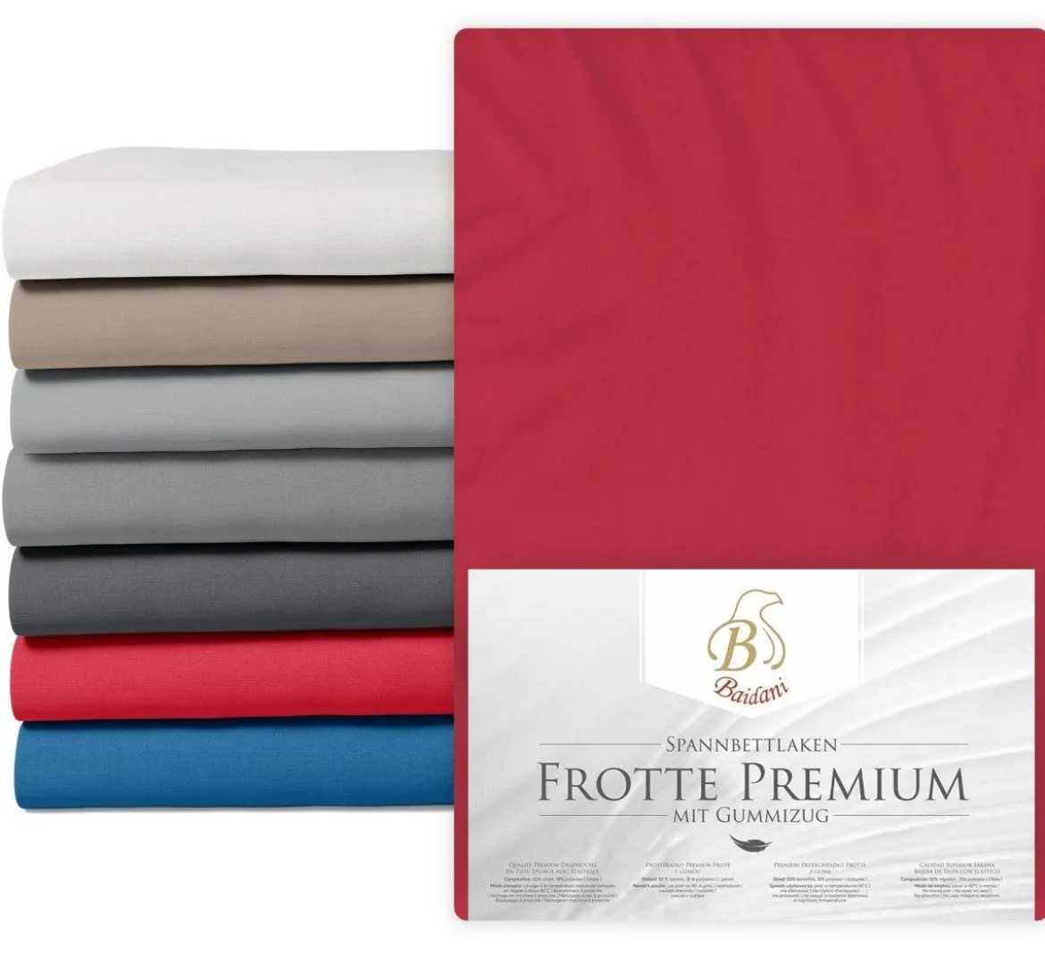 Premium Boxspring Bettlaken Frotte