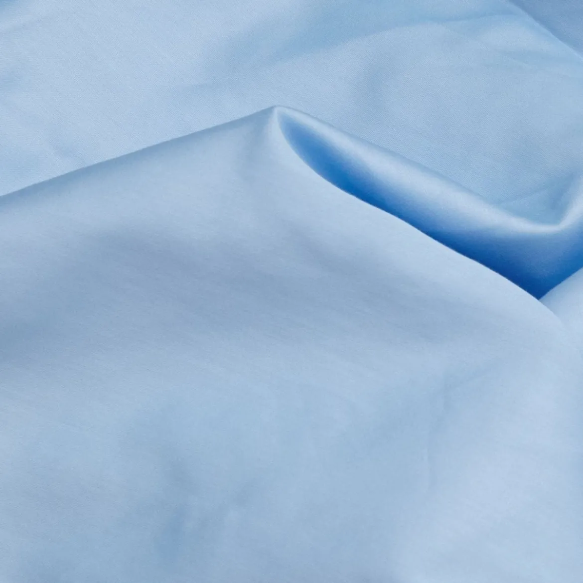 Premium Satin Bettwäsche Set Hellblau