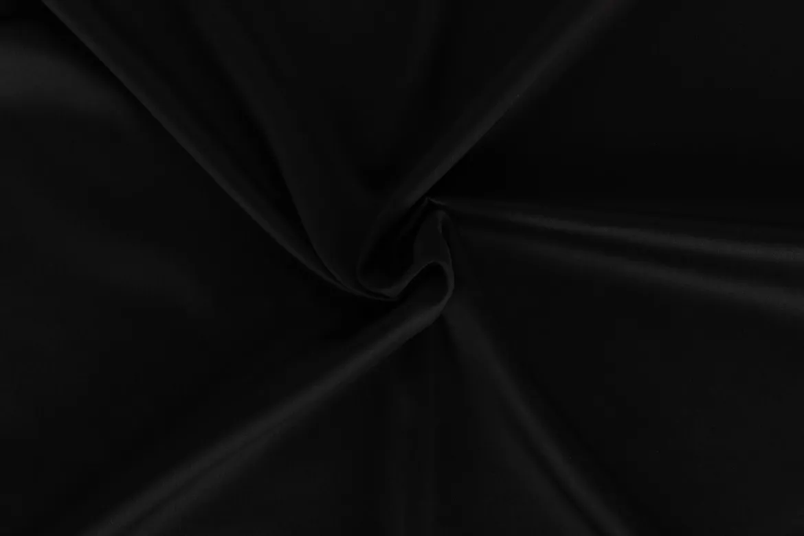 Premium Satin Bettwäsche Set Schwarz
