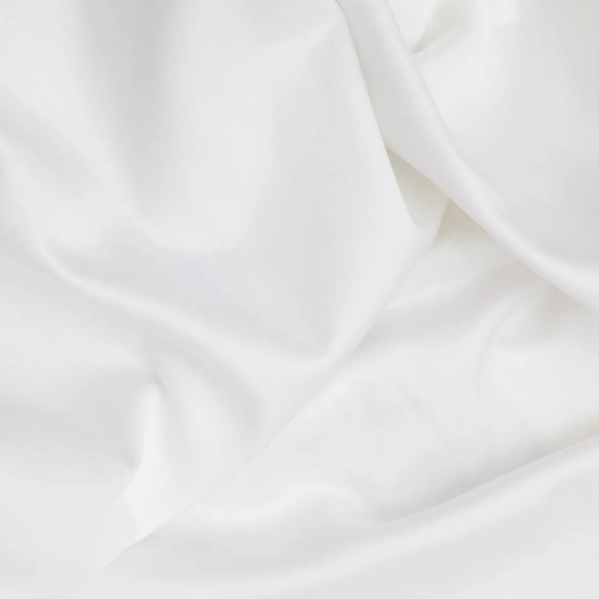 Premium Satin Bettwäsche Set Weiß
