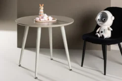 Runder Kindertisch NILO – Skandinavisches Design in Beige