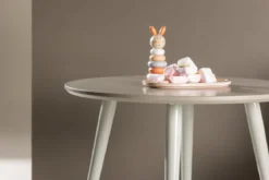 Runder Kindertisch NILO – Skandinavisches Design in Beige