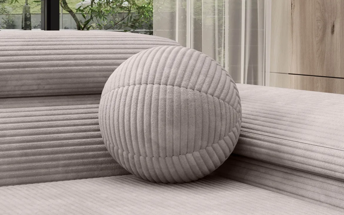 Rundes Zierkissen Sphere ⌀35 cm aus Cord