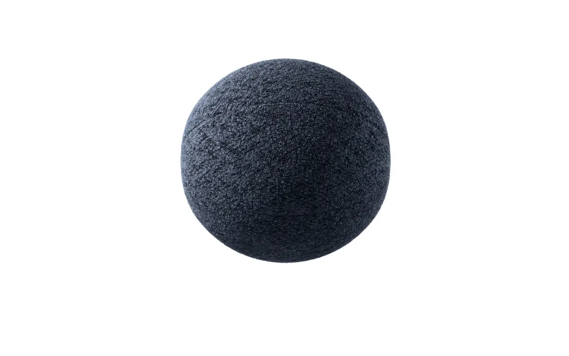 Rundes Zierkissen Sphere ⌀35 cm aus Bouclé