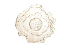 Schale Amiri – aus Glas in Natur mit sanfter Wellenform