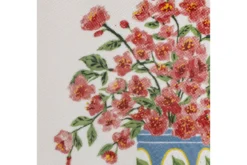 Schale Avenza – weiß Steingut mit Blumen