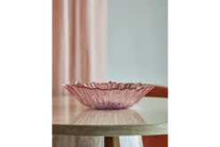 Schale Claire – aus Glas in Rosé mit floralem Charakter