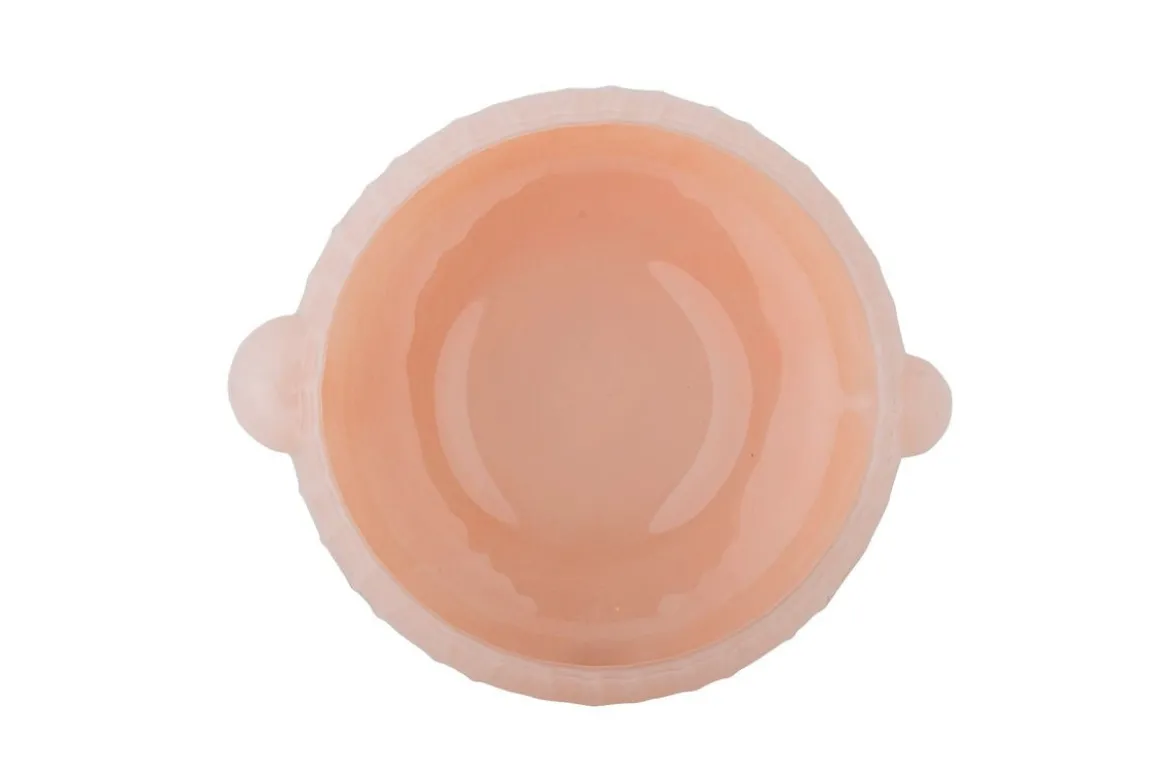 Schale Marli – handgefertigte Glasschale in zartem Rosé