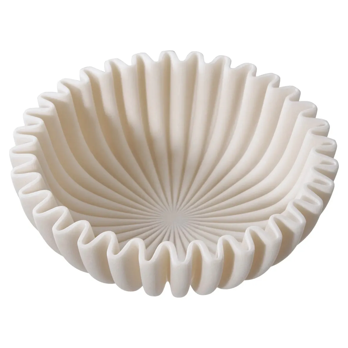 Schale „Mirella“ – Beige Polyresin-Design