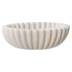 Schale „Mirella“ – Beige Polyresin-Design