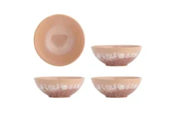 Schalen Maddy – Reaktive Glasur in Rosétönen (4er-Set)