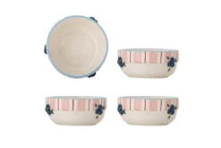 Schalen-Set Berry – 4-teiliges Steingut-Set in Rosé
