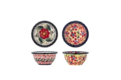 Schalen-Set „Floria“ – Buntes Steingut (2-teilig)