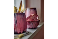 Schalen-Set Kiki – Reaktive Glasur in warmen Rosétönen (4er-Set)