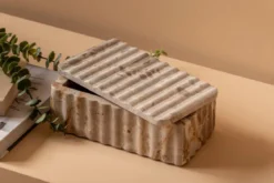 Schale Vespera – gefertigt aus Marmor - mit Deckel