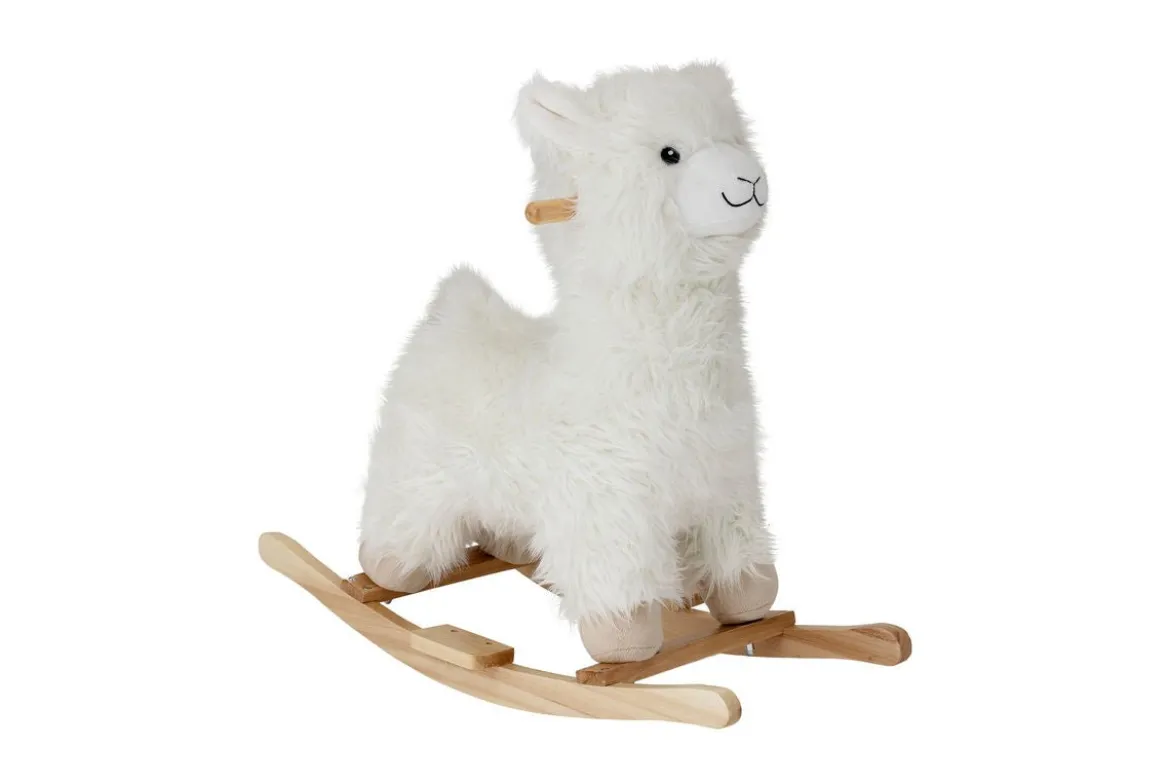 Schaukelspielzeug Malina - Lama aus Holz & Stoff für Kinder