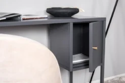 Schreibtisch Maru - modernes Design mit praktisch integriertem Seitenschrank