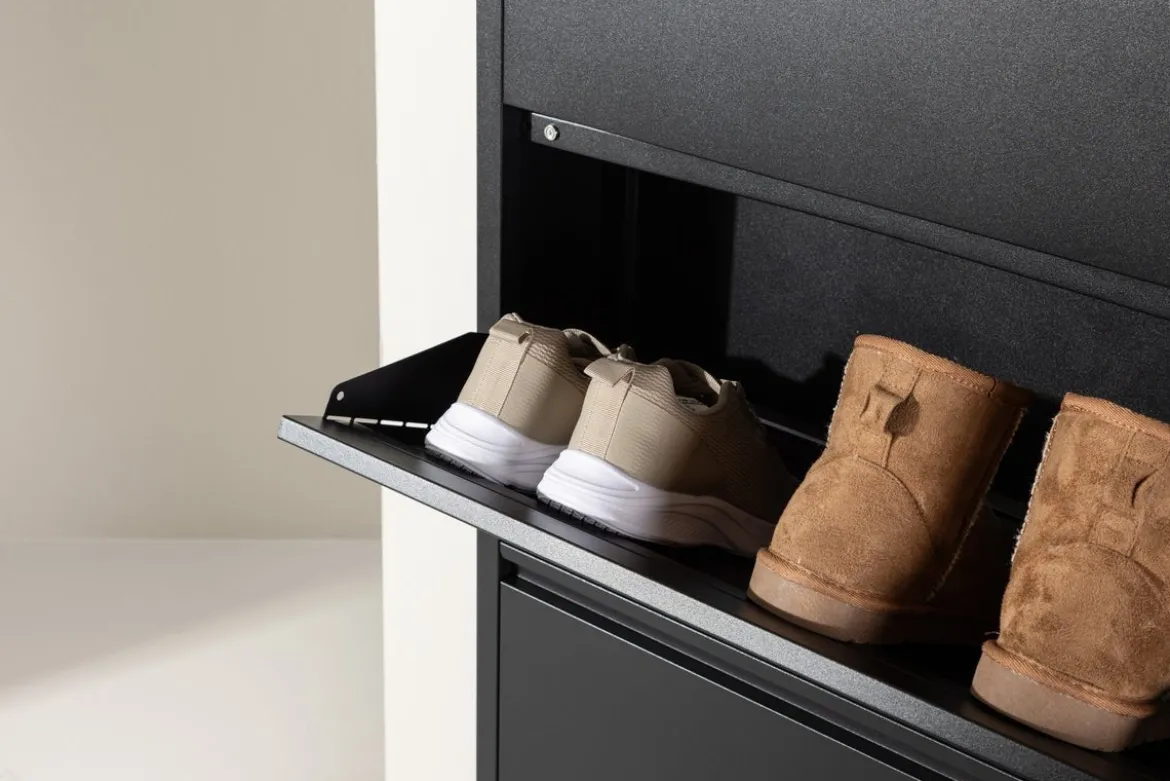 Schuhregal Arvani – Schwarz, Modern Minimal