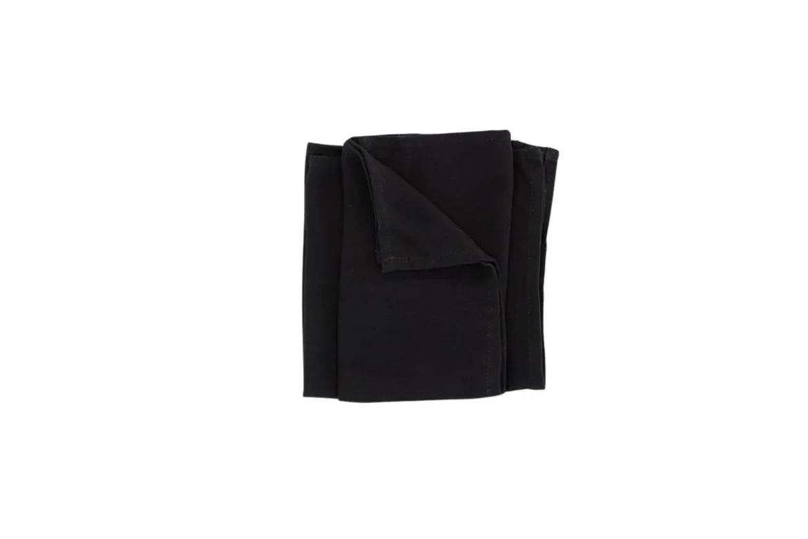 Servietten Black Rose - 2er-Set im ruhigen und elegantem Schwarz